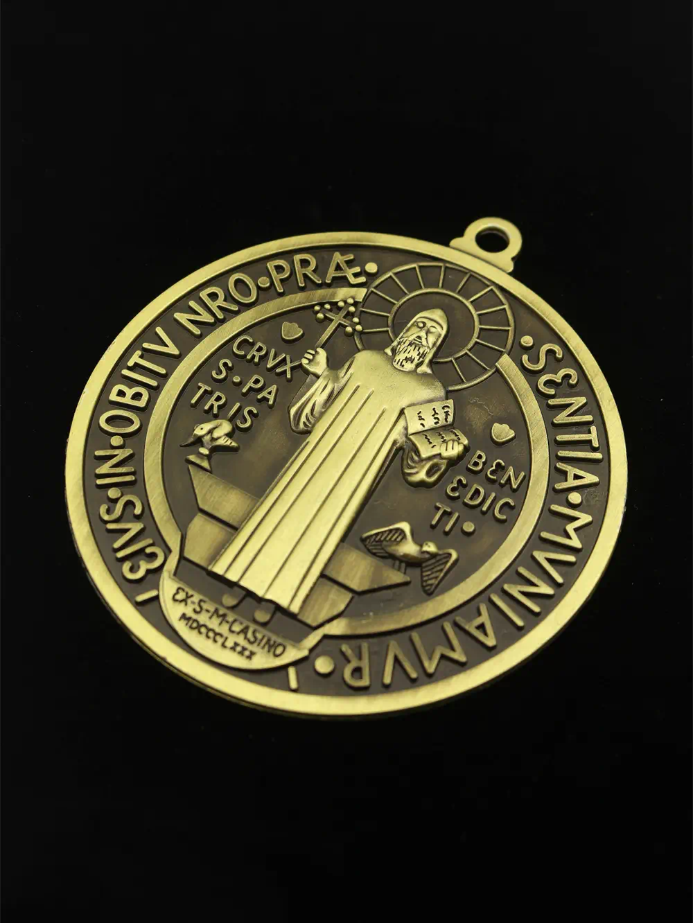 DIJE DE METAL SAN BENITO COLOR COBRE