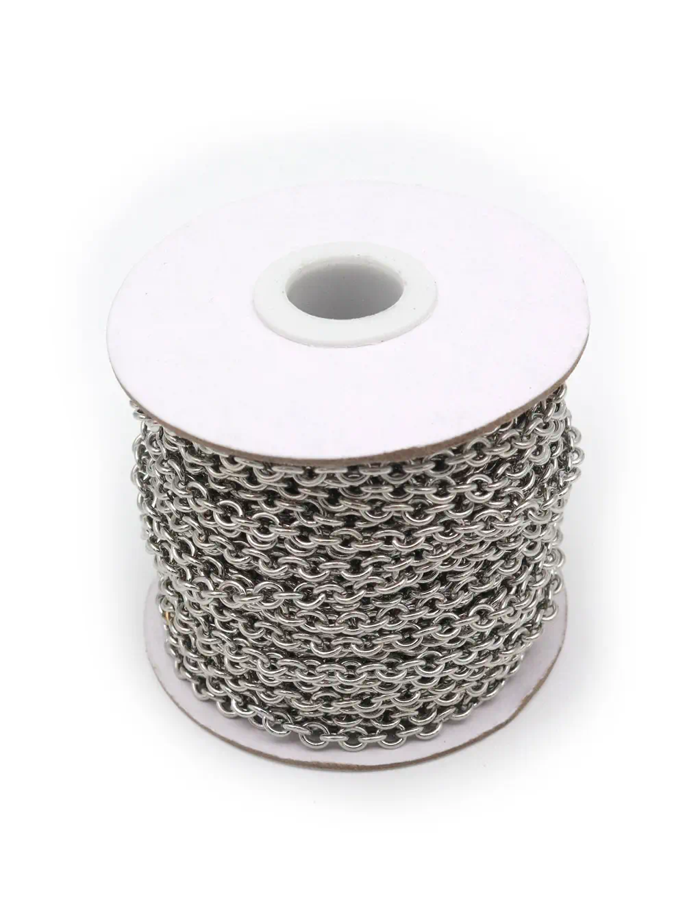 CADENA DE ACERO PARA COLLARES PLATEADO