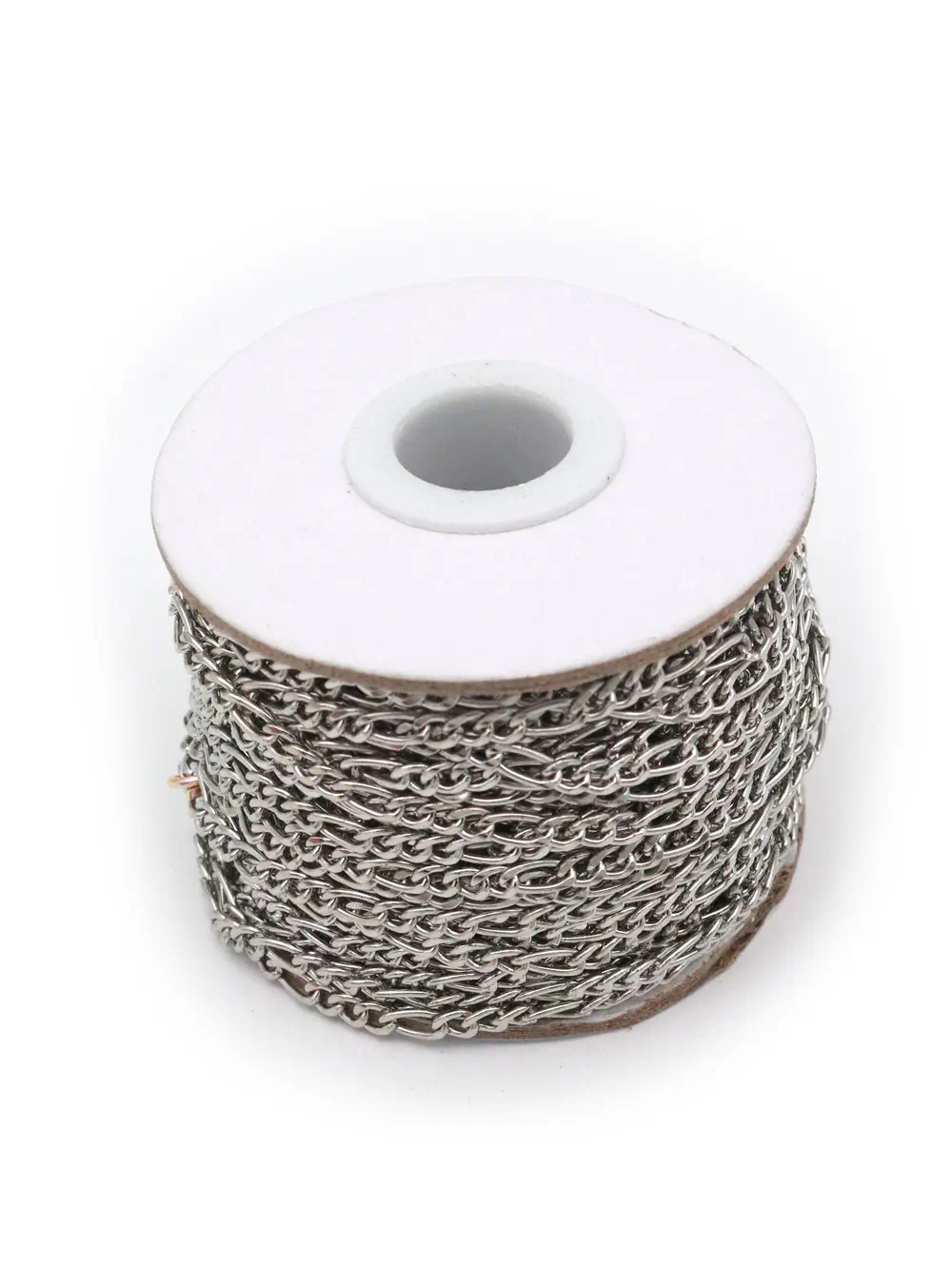 CADENA DE ACERO PARA COLLARES PLATEADA