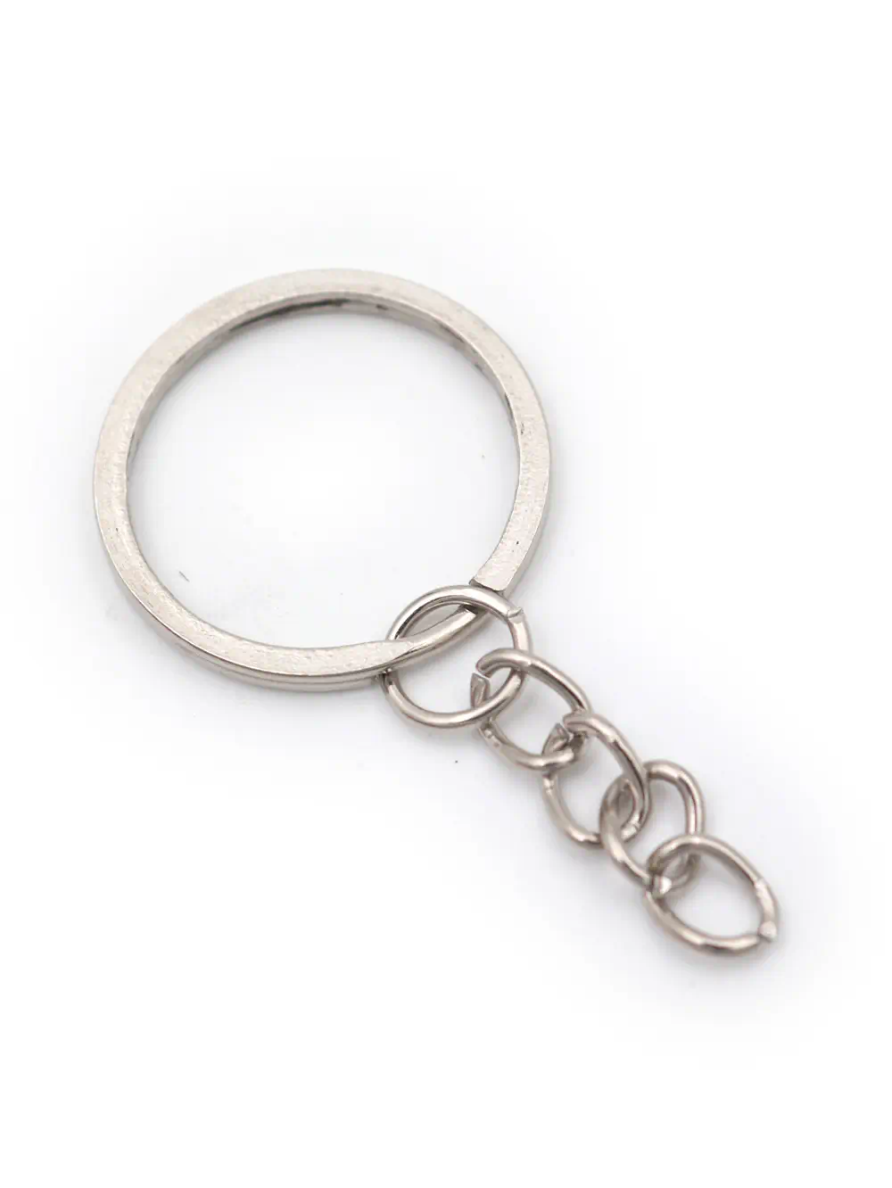 ARGOLLA PARA LLAVERO DE METAL, ARO FINO PLANO