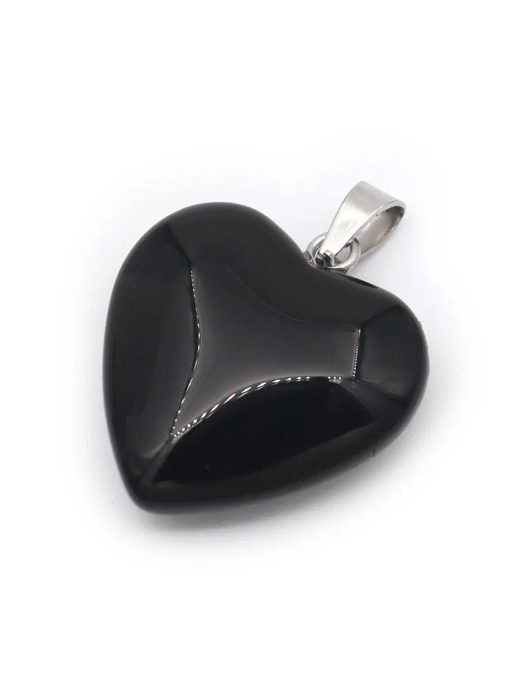 DIJE DE PIEDRA ONIX EN FORMA DE CORAZÓN