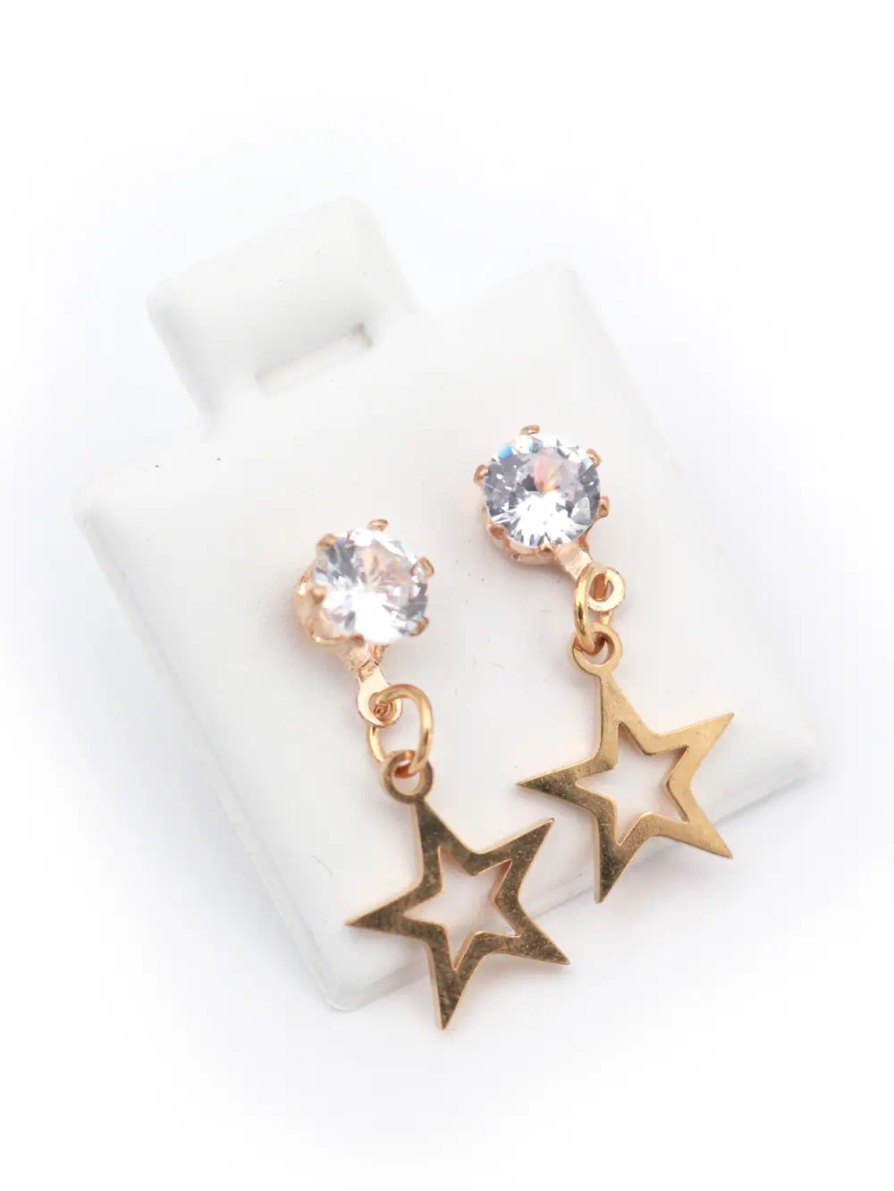 ARETE DE ACERO COLGANTE DORADO MODELO ESTRELLA