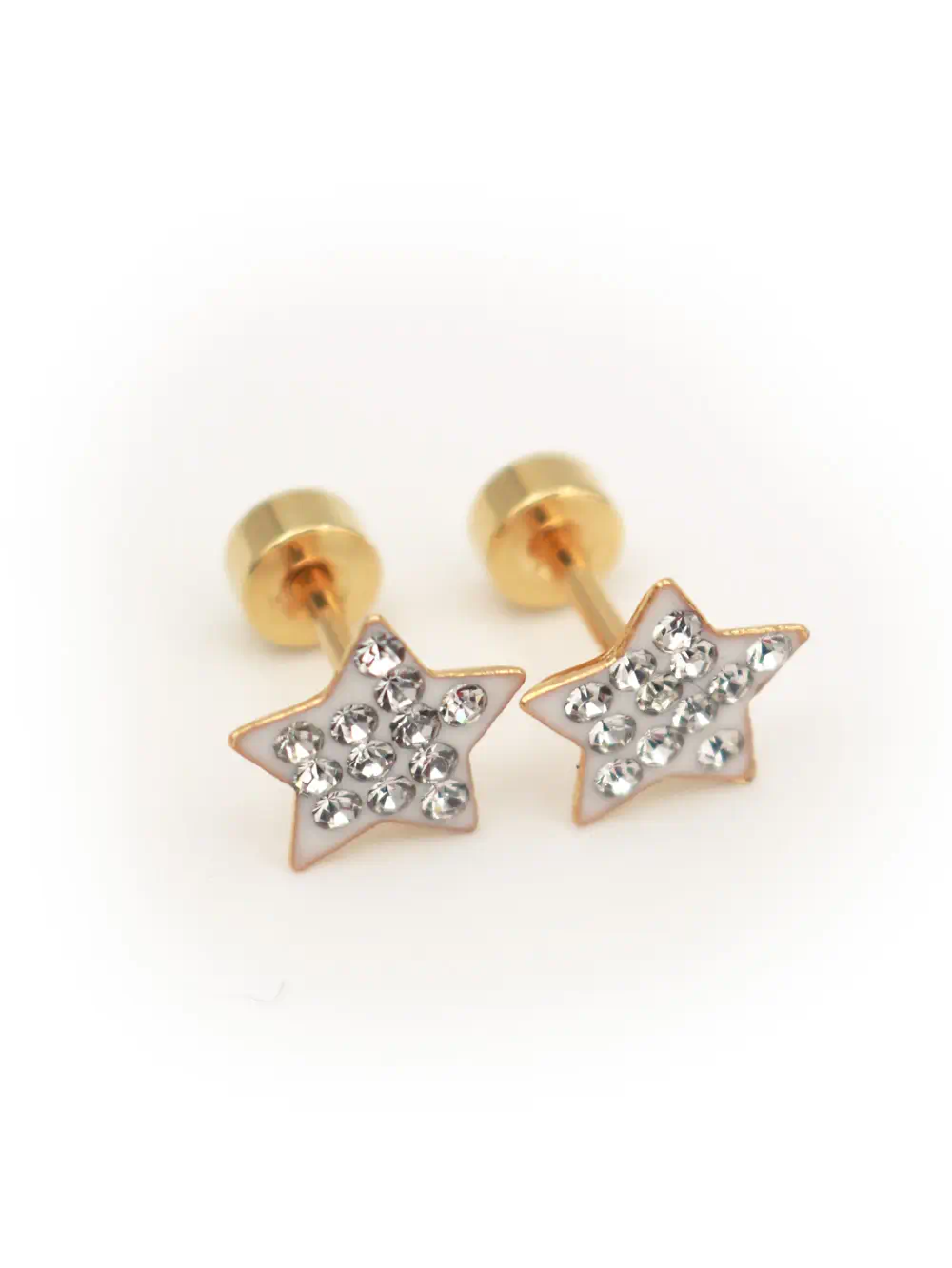 ARETE DE ACERO DORADO MODELO ESTRELLA BLANCO TAMBOR