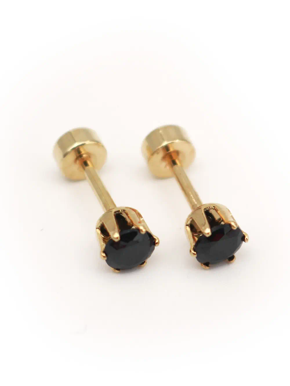 ARETE DE ACERO DORADO MODELO REDONDO NEGRO TAMBOR