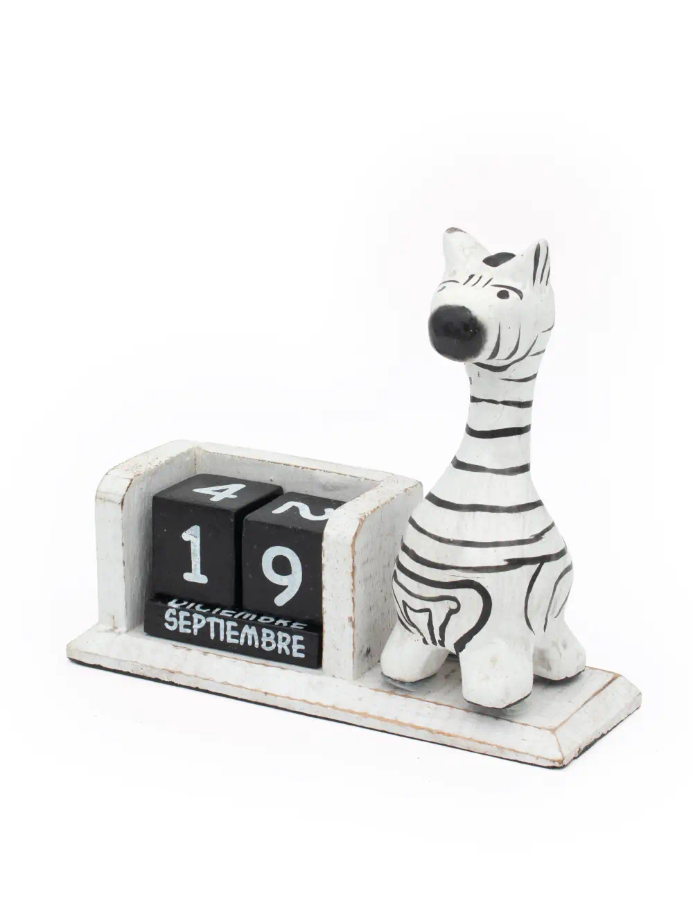 CALENDARIO DE MADERA CEBRA