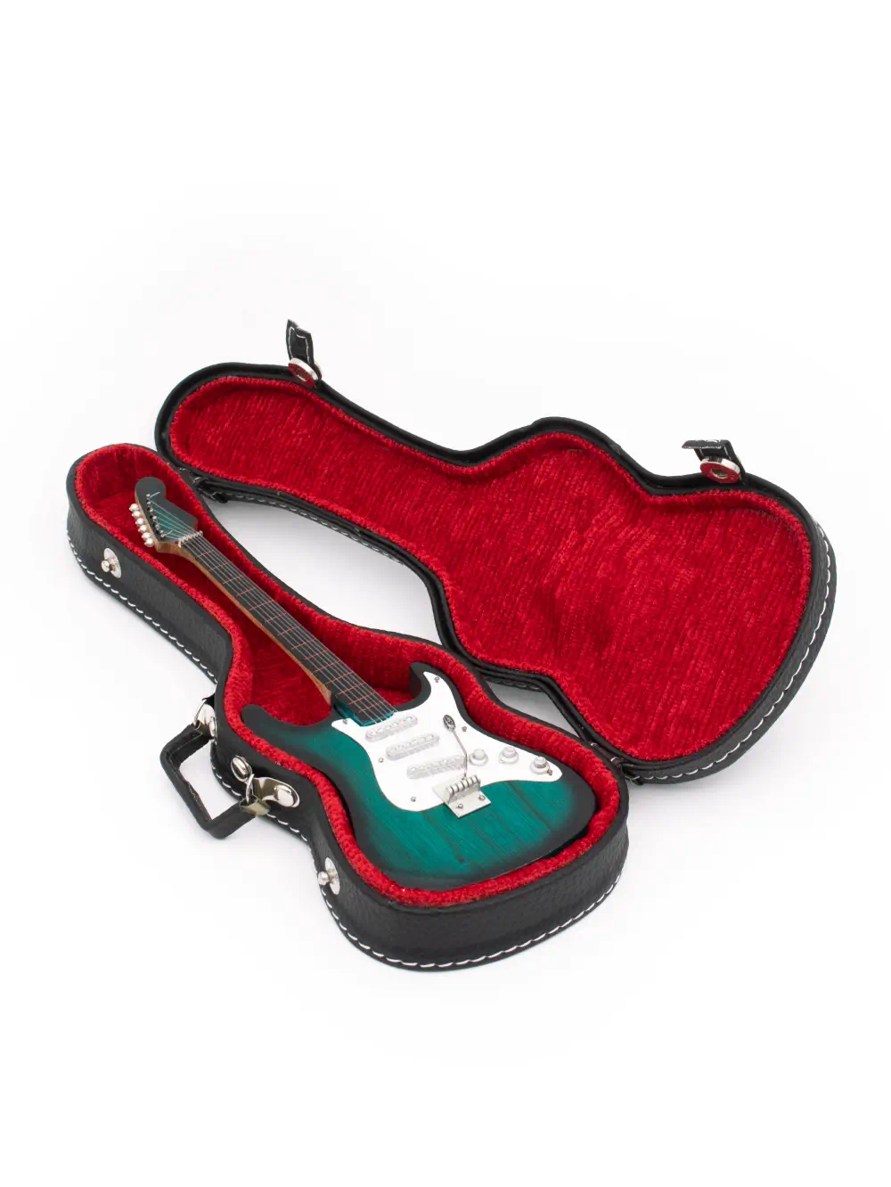GUITARRA ELECTRICA CON ESTUCHE DE MADERA