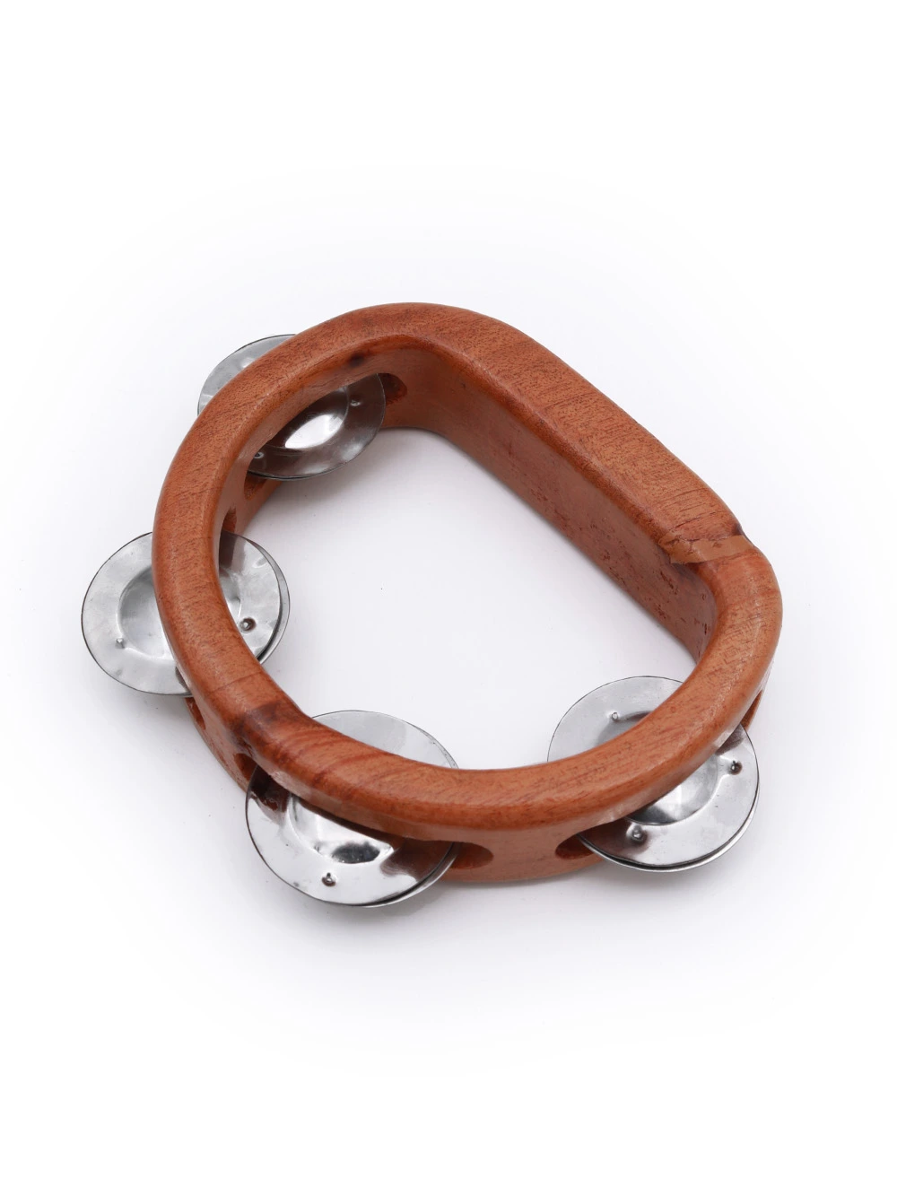 INSTRUMENTO PANDERETA DE MADERA