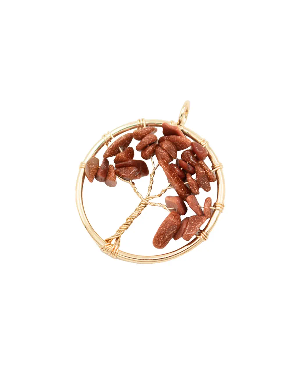 COLGANTE DE ÁRBOL DE LA VIDA LLUVIA DE ORO