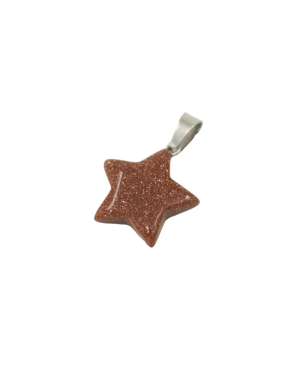 DIJE DE PIEDRA LLUVIA DE ORO EN FORMA DE ESTRELLA