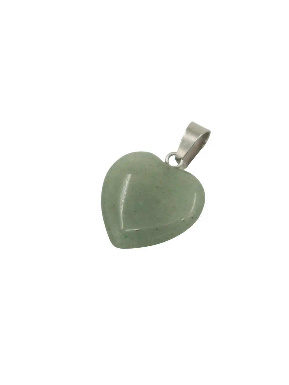 DIJE DE PIEDRA JADE EN FORMA DE CORAZÓN