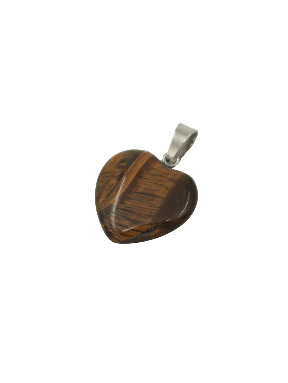 DIJE DE OJO DE TIGRE EN FORMA DE CORAZÓN