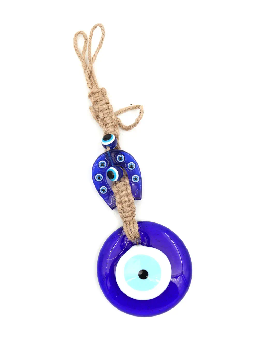 COLGANTE DE OJO TURCO CON HERRADURA