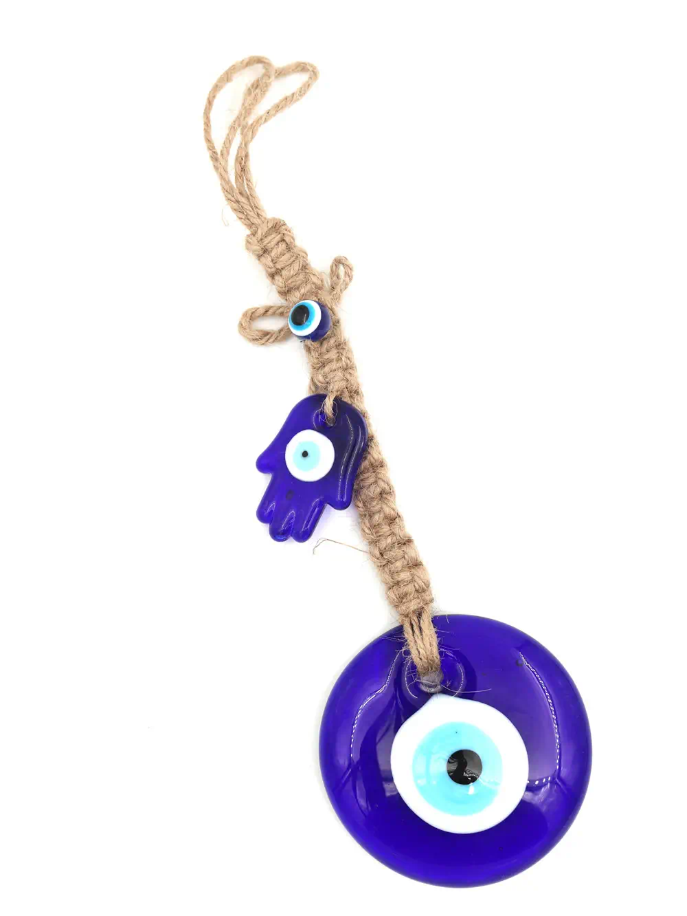 COLGANTE DE OJO TURCO CON MANO DE FATIMA