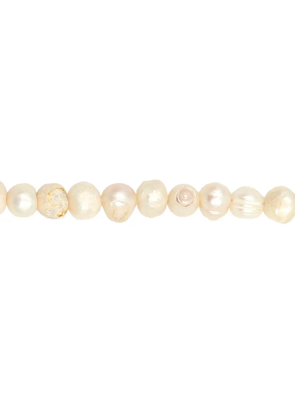 TIRA DE PERLAS DE RIO COLOR AMARILLO - Imagen 2