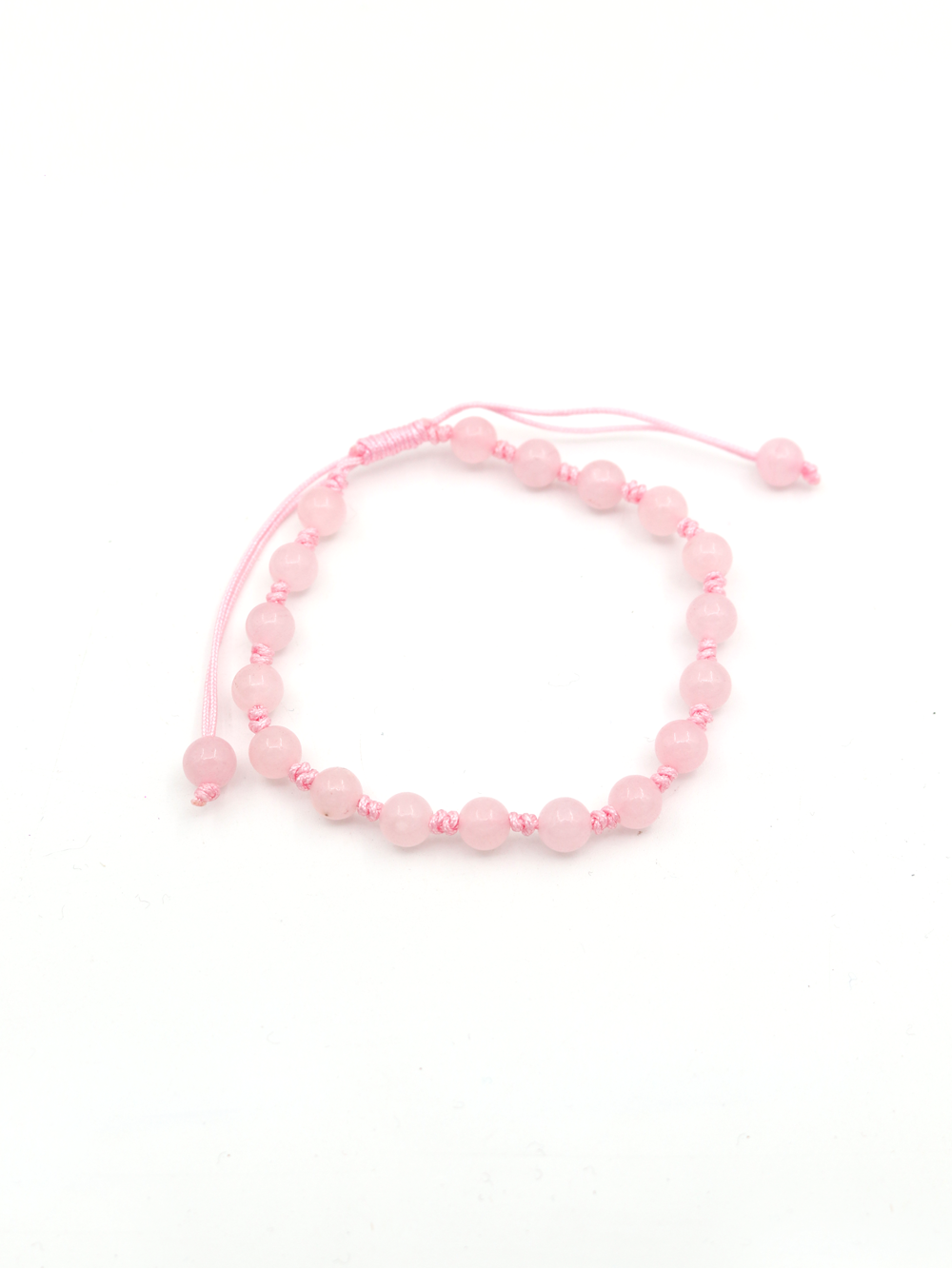 PULSERA DE HILO CON CUARZO ROSADO