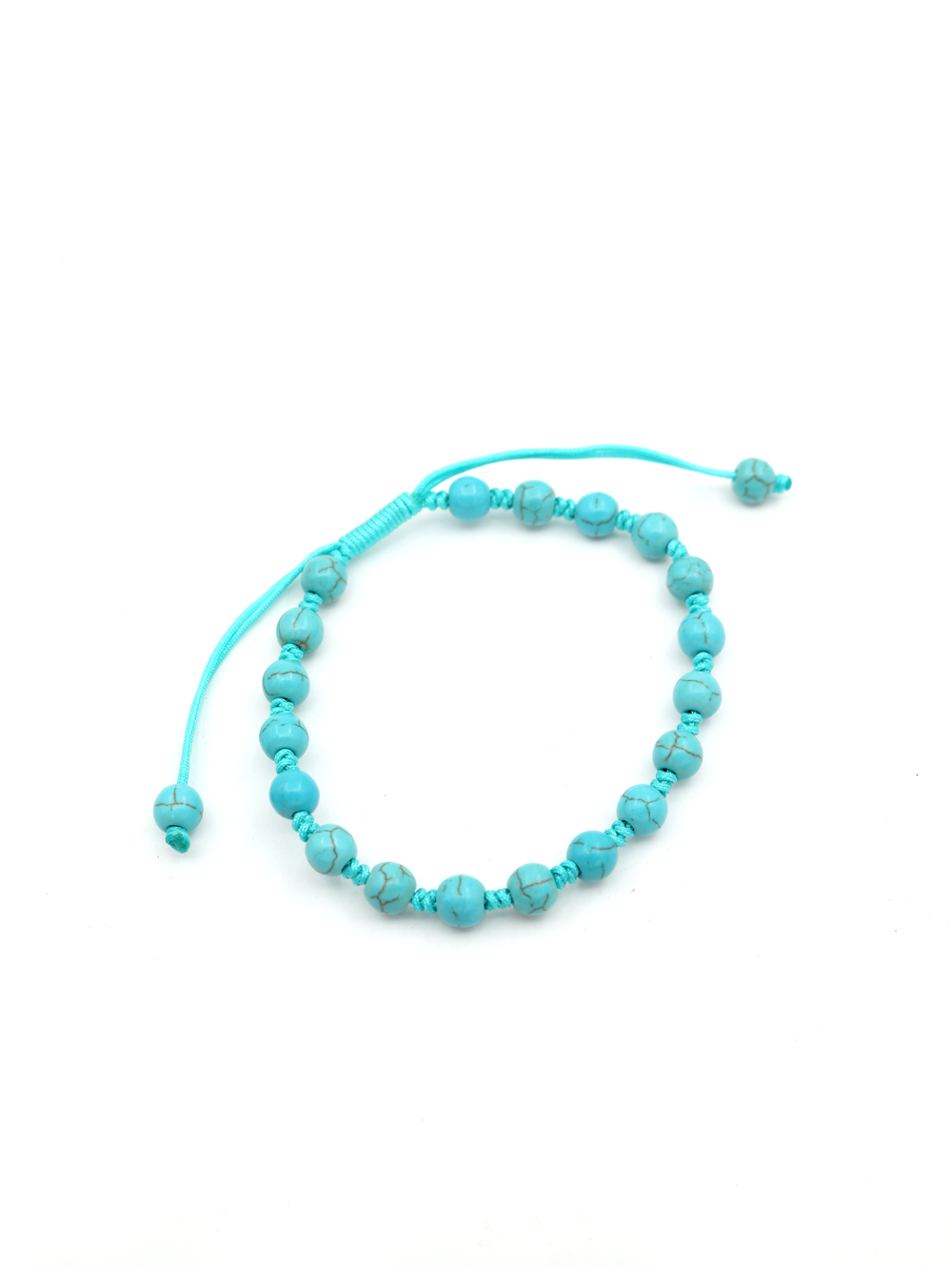 PULSERA DE HILO CON PIEDRA TURQUEZA