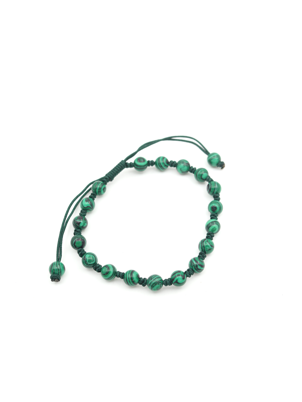 PULSERA DE HILO CON PIEDRA MALAQUITA