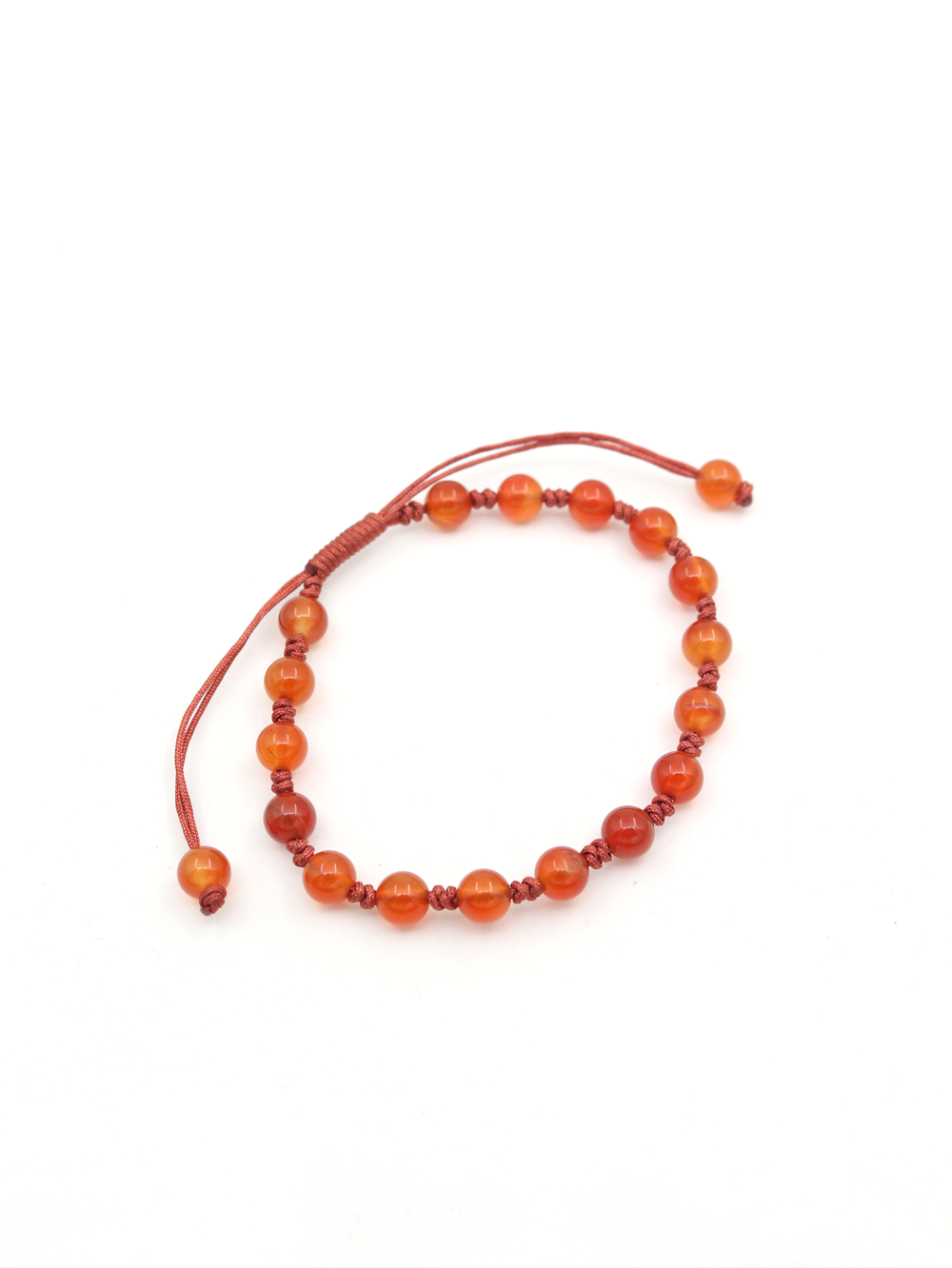 PULSERA DE HILO CON PIEDRA CORNALINA