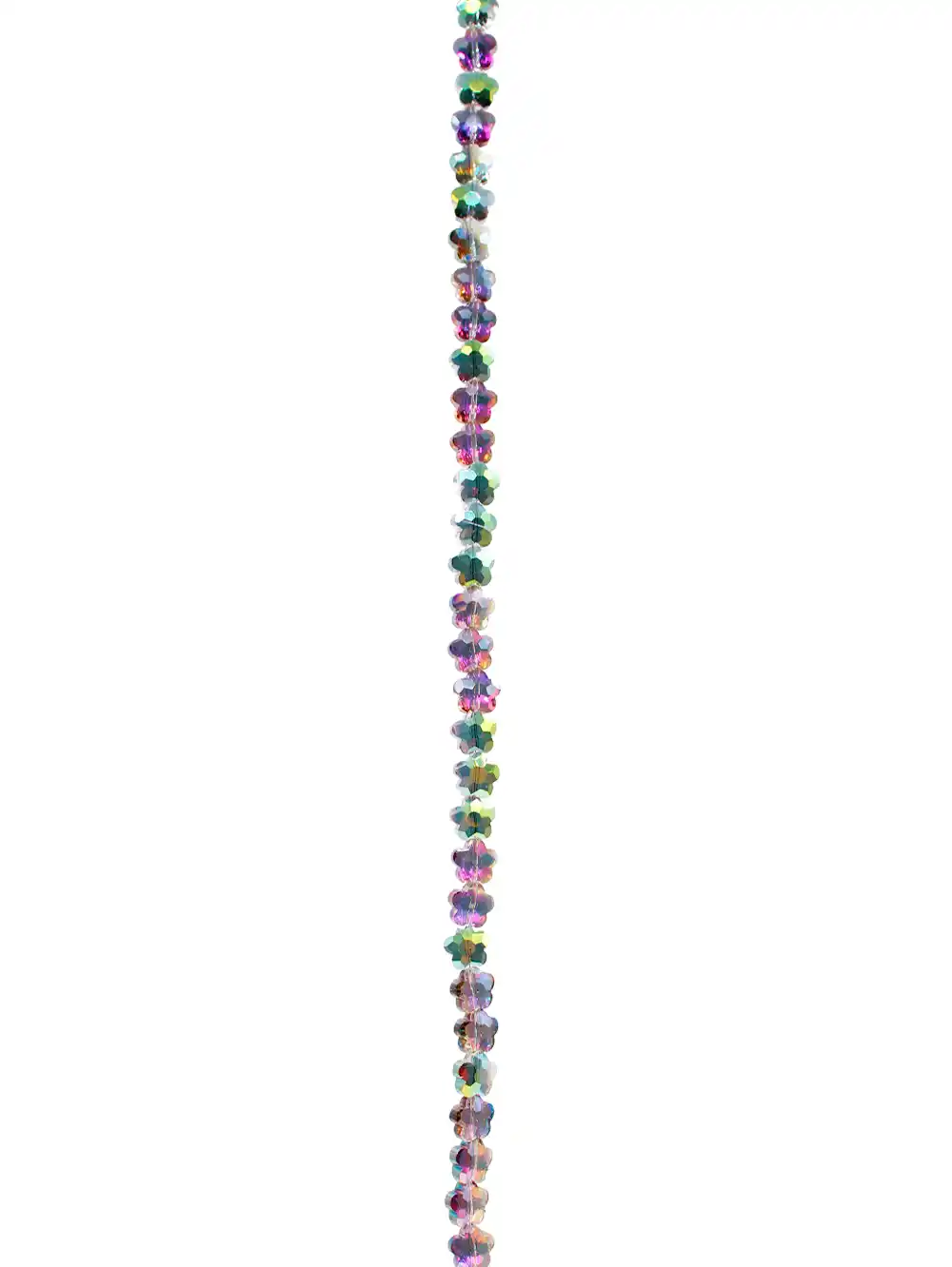 TIRA DE MURANO FLOR MORADO TORNASOLADO