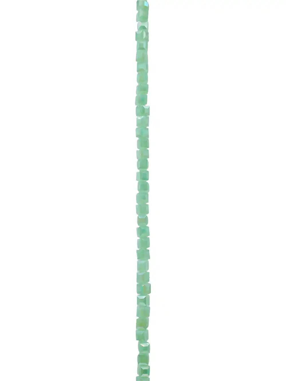 TIRA DE MURANO CUBO VERDE TRANSPARENTE