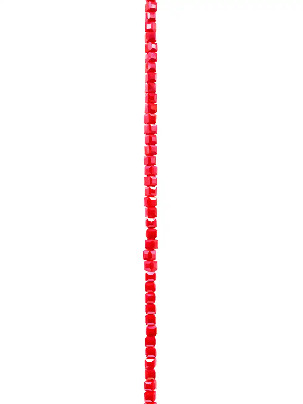 TIRA DE MURANO CUBO ROJO